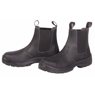 Harry's Horse Stalschoen Leder Safety Steel Toe zwart- 44