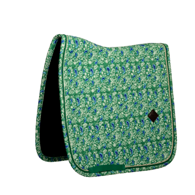 Foto van Kentucky Zadeldek velvet dressuur green/navy- Full