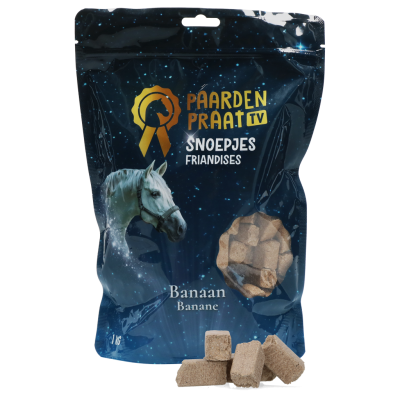 Paardenpraat TV Snoepjes Banaan Foto van Paardenpraat TV Snoepjes Banaan