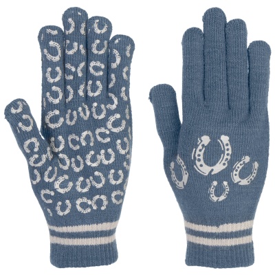 Foto van Harry's Horse Magic Gloves HorseShoe navy- dames