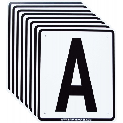 Harry's Horse Bakbordjes A,F,B,M,C,H,E,K wit
