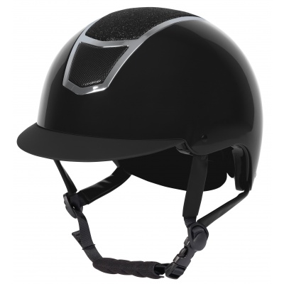 Harry's Horse Veiligheidscap Matterhorn Sparkle zwart-zilver- 56-58