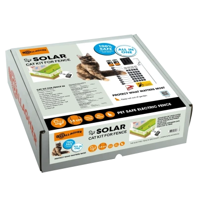 Foto van Gallagher Schutting set voor katten S6 Solar