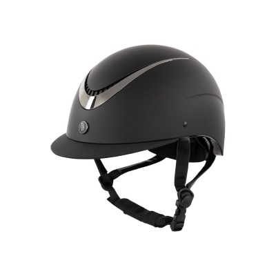 BR rijhelm Thèta Painted Zwart/Gunmetal- 55/57