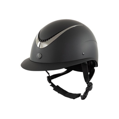 BR rijhelm Thèta Plus Painted Zwart/Gunmetal- 52/54