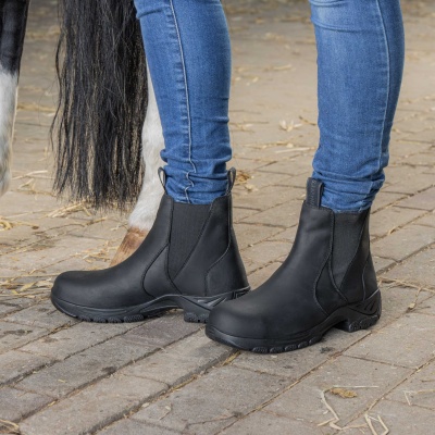 Harry's Horse Stalschoen Leder Safety Steel Toe zwart- 41