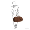 Afbeelding van Daniel Ray Weekendtas Pueblo DRL22.1223 Cognac