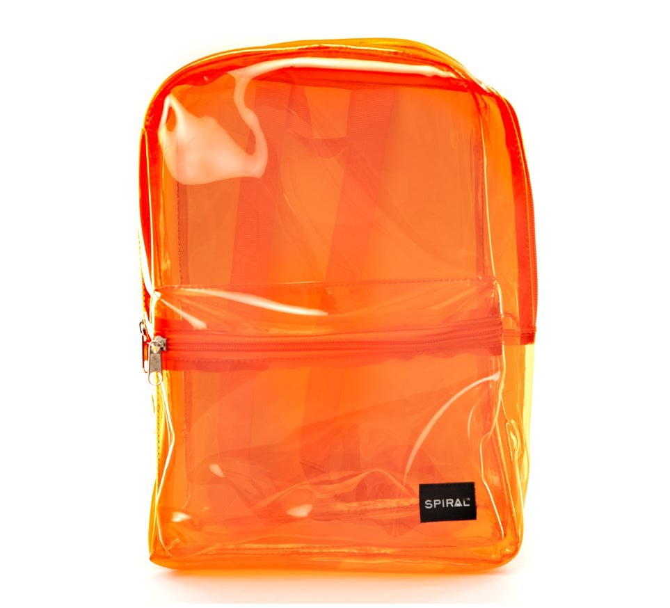 Spiral Mini OG Backpack Transparent Orange Spiral Mini OG Backpack Transparent Orange
