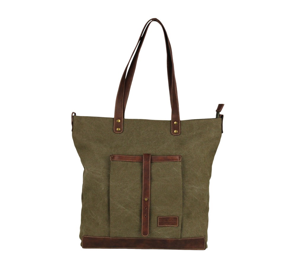 Malique Canvas Shopper 530 Olijf Malique Canvas Shopper 530 Olijf