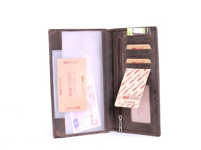 Bear Design Rijbewijs Etui HD528 Bruin Bear Design Rijbewijs Etui HD528 Bruin