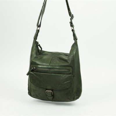 Foto van Bear Design Schoudertas 'Anna' CL32612 L. Olijf Groen