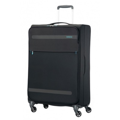 Foto van American Tourister Herolite Super Light Spin. 74cm Volcanic Black