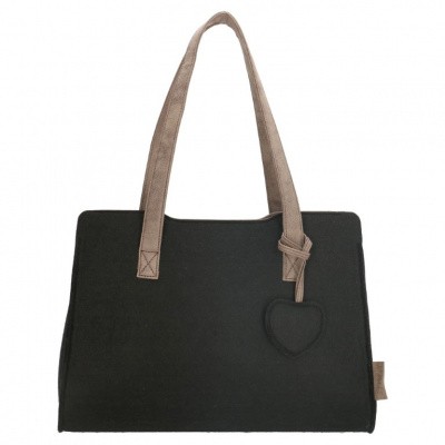 Foto van Beagles Vilten Dames Shopper 17537E Zwart
