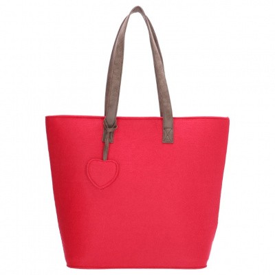 Foto van Beagles Dames Vilten Shopper 17536E-Fuchsia