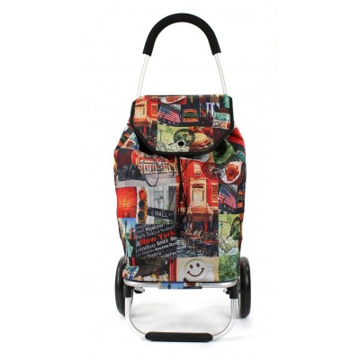 Foto van Awesome Bags Foldable Shopping Trolley M18N276 New York Print