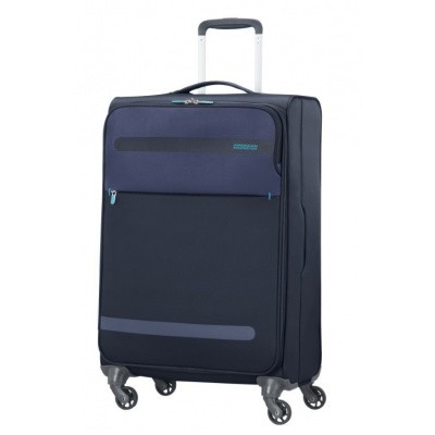 Foto van American Tourister Herolite Super Light Spin. 67cm Midnight Blue
