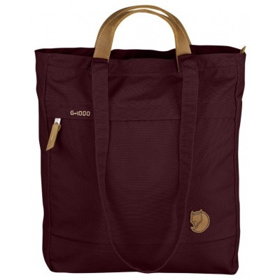 Foto van Fjällräven Totepack No.1 Schoulderbag/Backpack F24203 Dark Garnet
