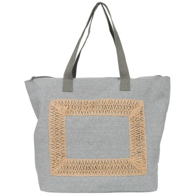 Foto van Malique Jutte Shopper Embroidery 368 Grijs