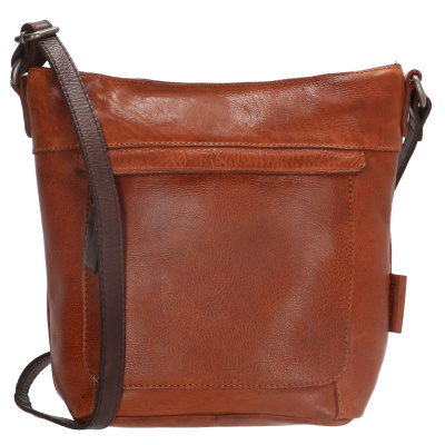 Foto van MicMacBags Dames Schoudertas Highland Park 18350 Cognac