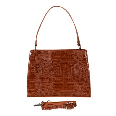 Foto van Malique Croco Handtas 1134 Bruin