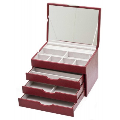 Foto van Davidts Juwelendoos Euclide 367288 Rood