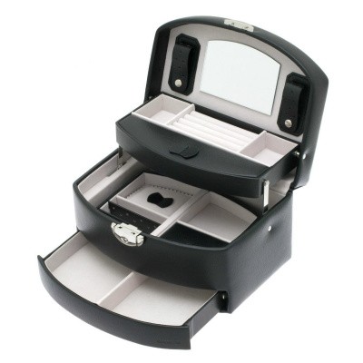 Foto van Davidts Juwelendoos Medium Auto Euclide 367965 Zwart
