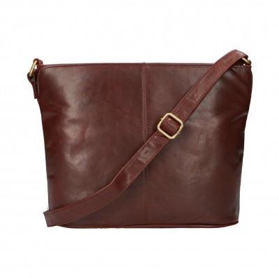 Foto van Leather Design Schoudertas CC 1890 Bruin