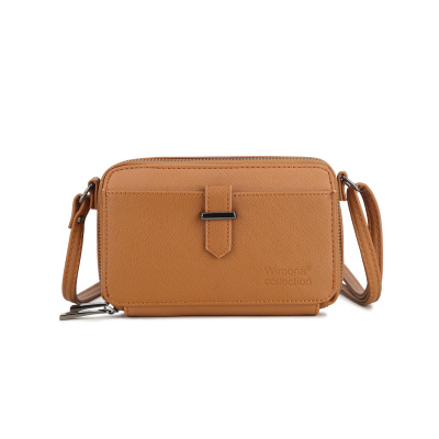 Foto van Wimona Bags Lidia Schoudertas 5026 Cognac