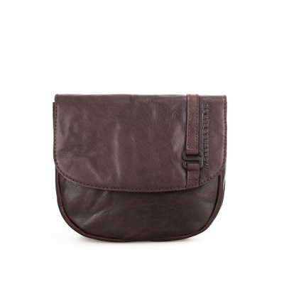 Foto van Spikes & Sparrow Dames Heup- /Schoudertas 92100 Dark Brown