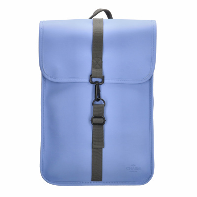 Foto van Charm London Neville Rugzak 17.3 inch 20043 Licht Blauw