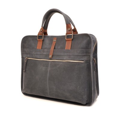 Foto van Barbarossa Ruvido 826-129 Single Section Businessbag Navy