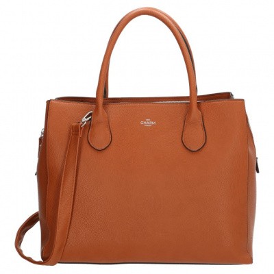 Foto van Charm London Stratford Laptoptas/Business Tas 13,3 inch 18019 Cognac