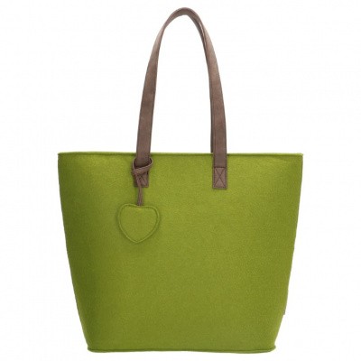 Foto van Beagles Dames Vilten Shopper 17536E-Groen