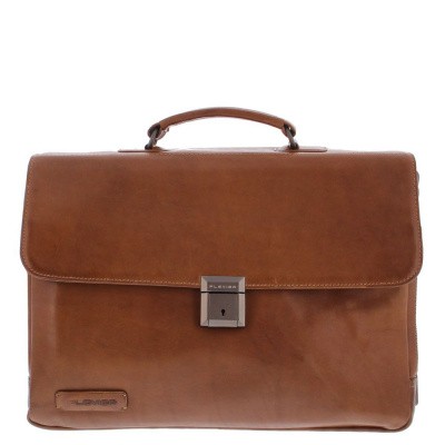 Foto van Plevier Aktetas 'Morse' 15.6 inch 853 Bruin