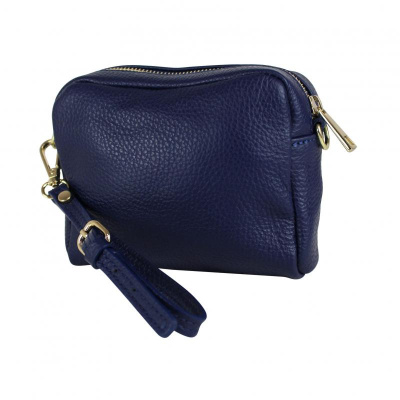 Foto van Baggyshop 'Friday Feeling' Schoudertas - Donker Blauw (Goud)