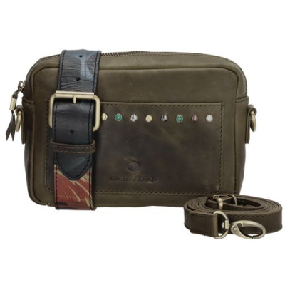 Foto van MicMacBags Dames Schoudertas Masterpiece 20338 Olijf Groen