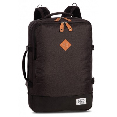 Foto van BestWay Handbagage Rugtas Capine Pro-Retro 40223 Donker Grijs Zwart