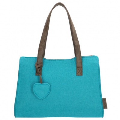 Foto van Beagles Vilten Dames Shopper 17537E Aqua