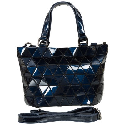 Foto van Malique Geometrical Handtas Klein Donker Blauw