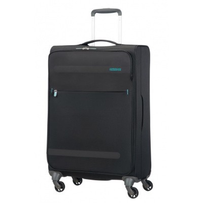 Foto van American Tourister Herolite Super Light Spin. 67cm Volcanic Black