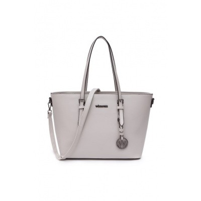 Foto van Wimona Bags Kyara One Schoudertas 3011 Licht Grijs