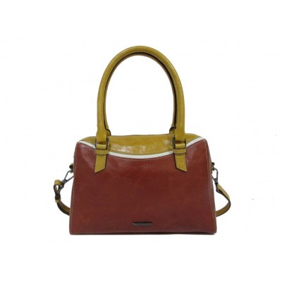 Foto van Claudio Ferrici Quatro Stagioni Handbag 23005 Brick/Sun