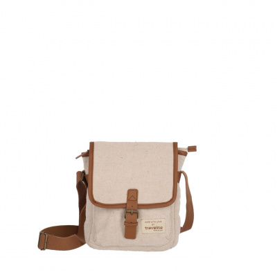 Foto van Travelite Hempline Schoudertas 0581 Beige