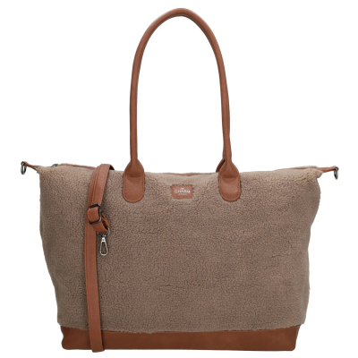Foto van Charm London Buckingham Laptoptas 15.6 inch 22521 Taupe