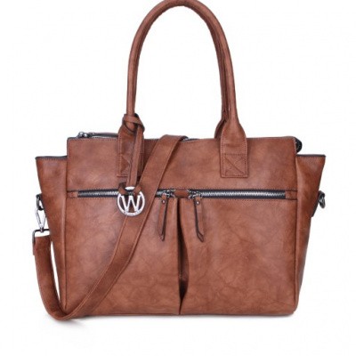 Foto van Wimona Bags Catarina-One Schoudertas 2031 Cognac
