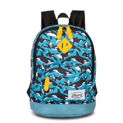Foto van BestWay Kinderrugtas 40216 Cobalt Blauw Oker Haai