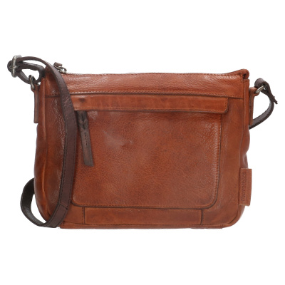Foto van MicMacBags Dames Schoudertas Highland Park 18353 Cognac