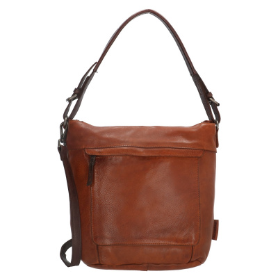 Foto van MicMacBags Dames Schoudertas Highland Park 18351 Cognac