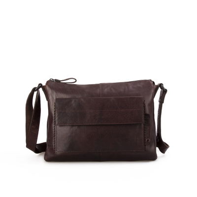 Foto van Spikes & Sparrow Dames Schoudertas 92118 Dark Brown
