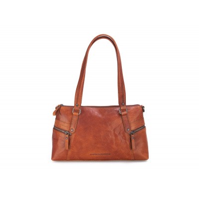 Foto van Spikes & Sparrow Dames Schoudertas 51171 Brandy